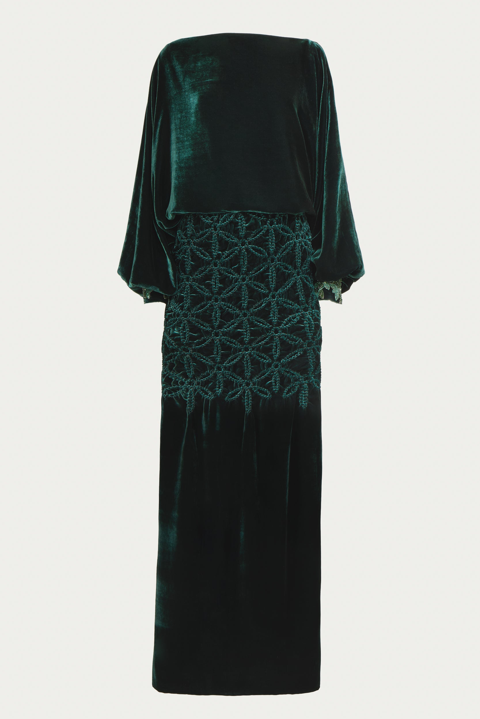 Genevieve Silk Velvet Gown