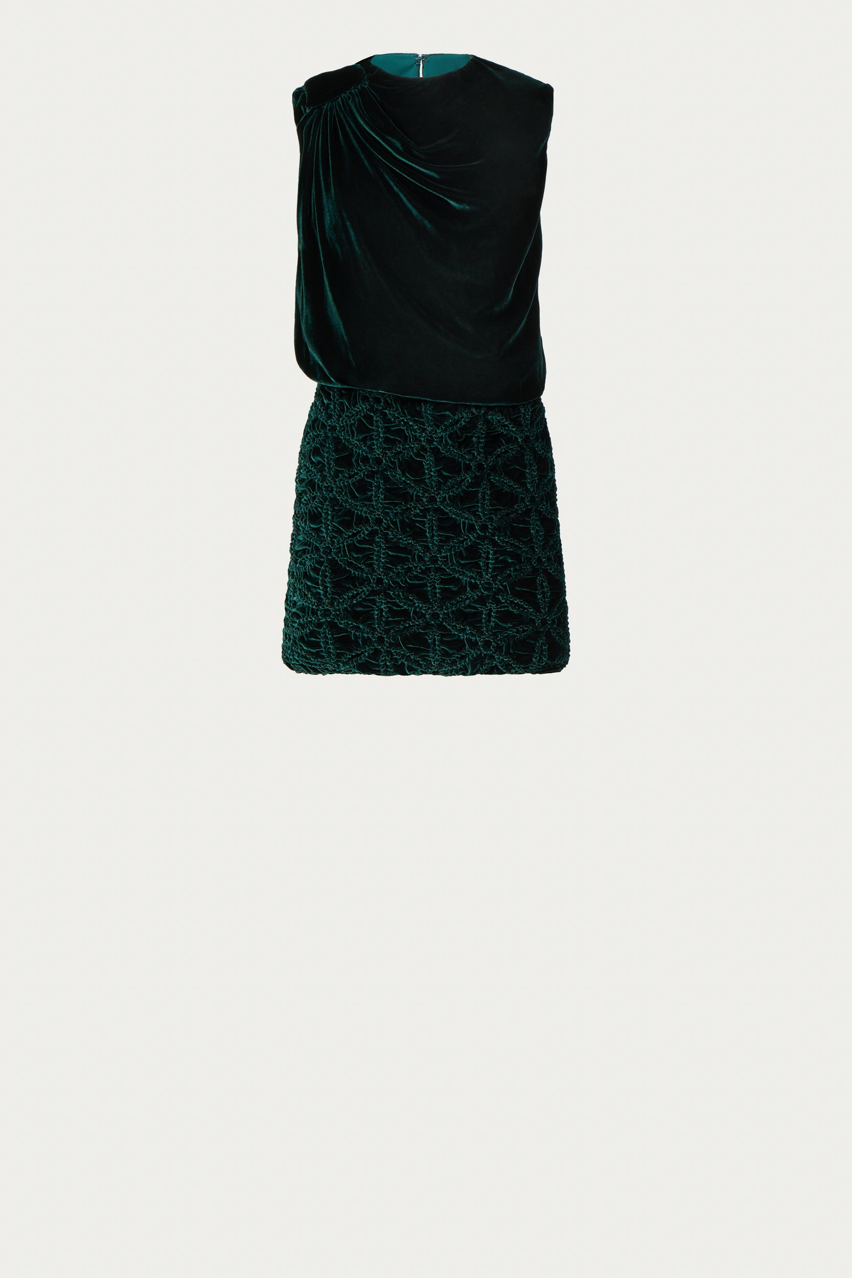 Caye Silk Velvet Mini Dress