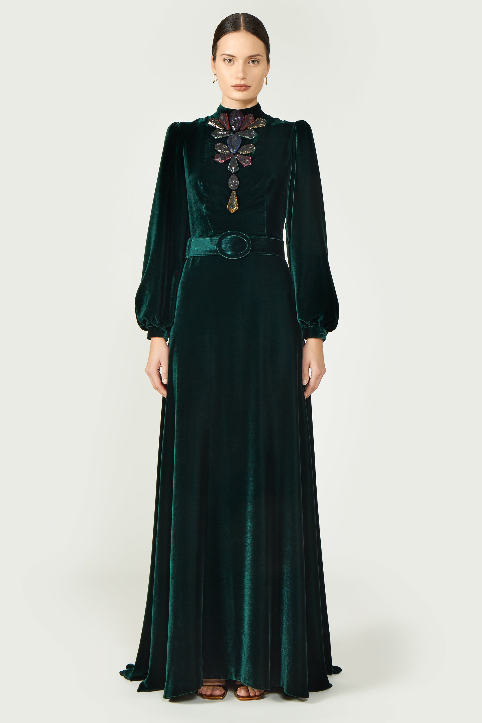 Luella Silk Velvet Gown