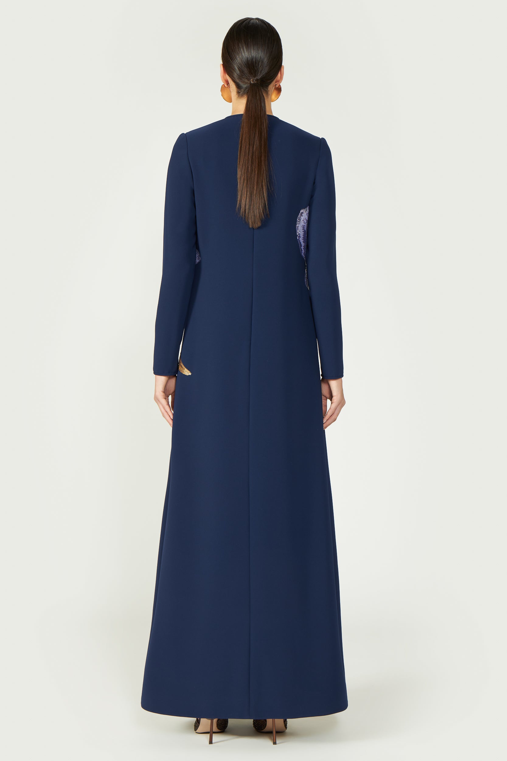 Malvina Crepe Column Gown