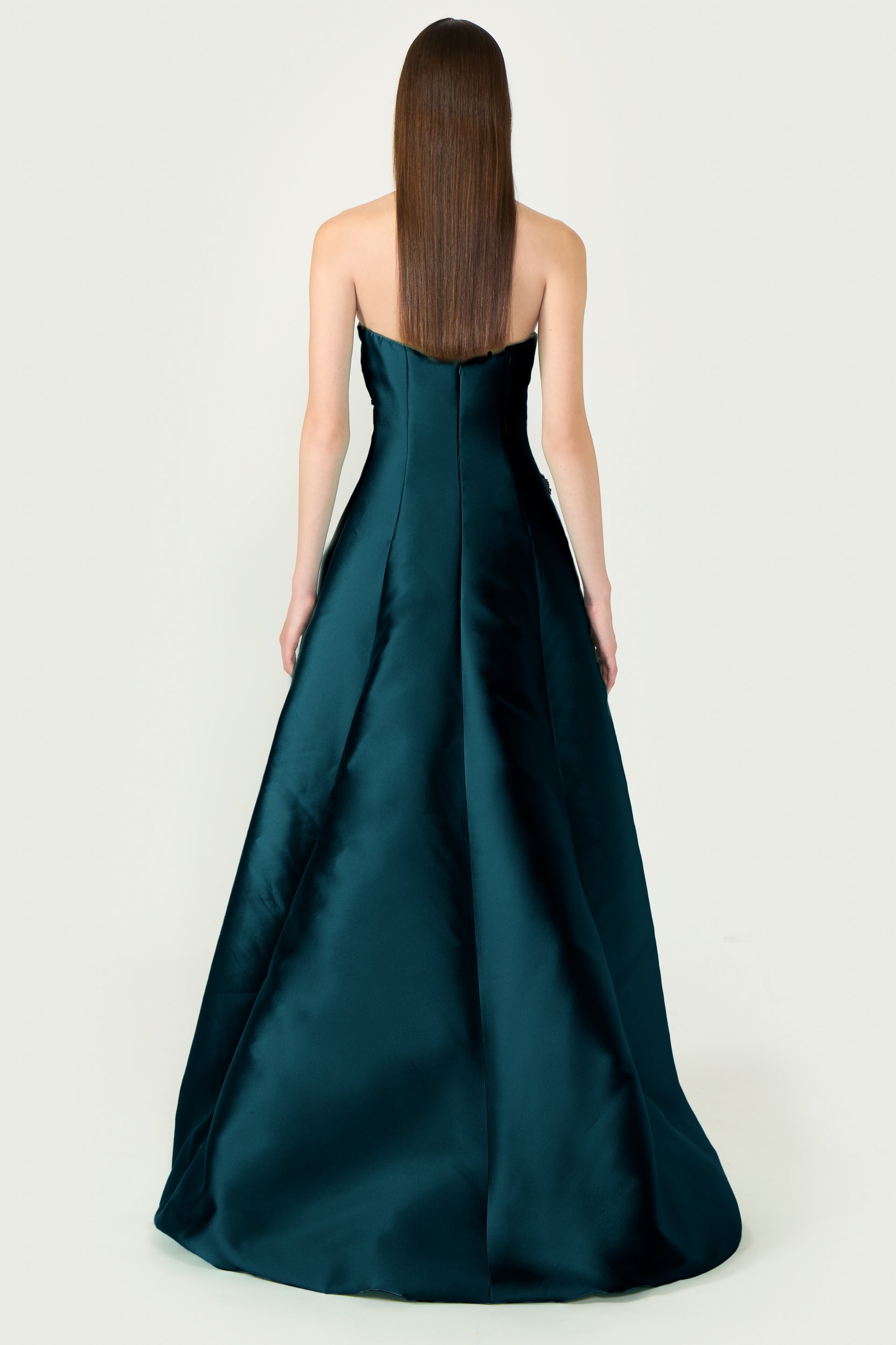 Mavia Mikado Strapless Ball Gown