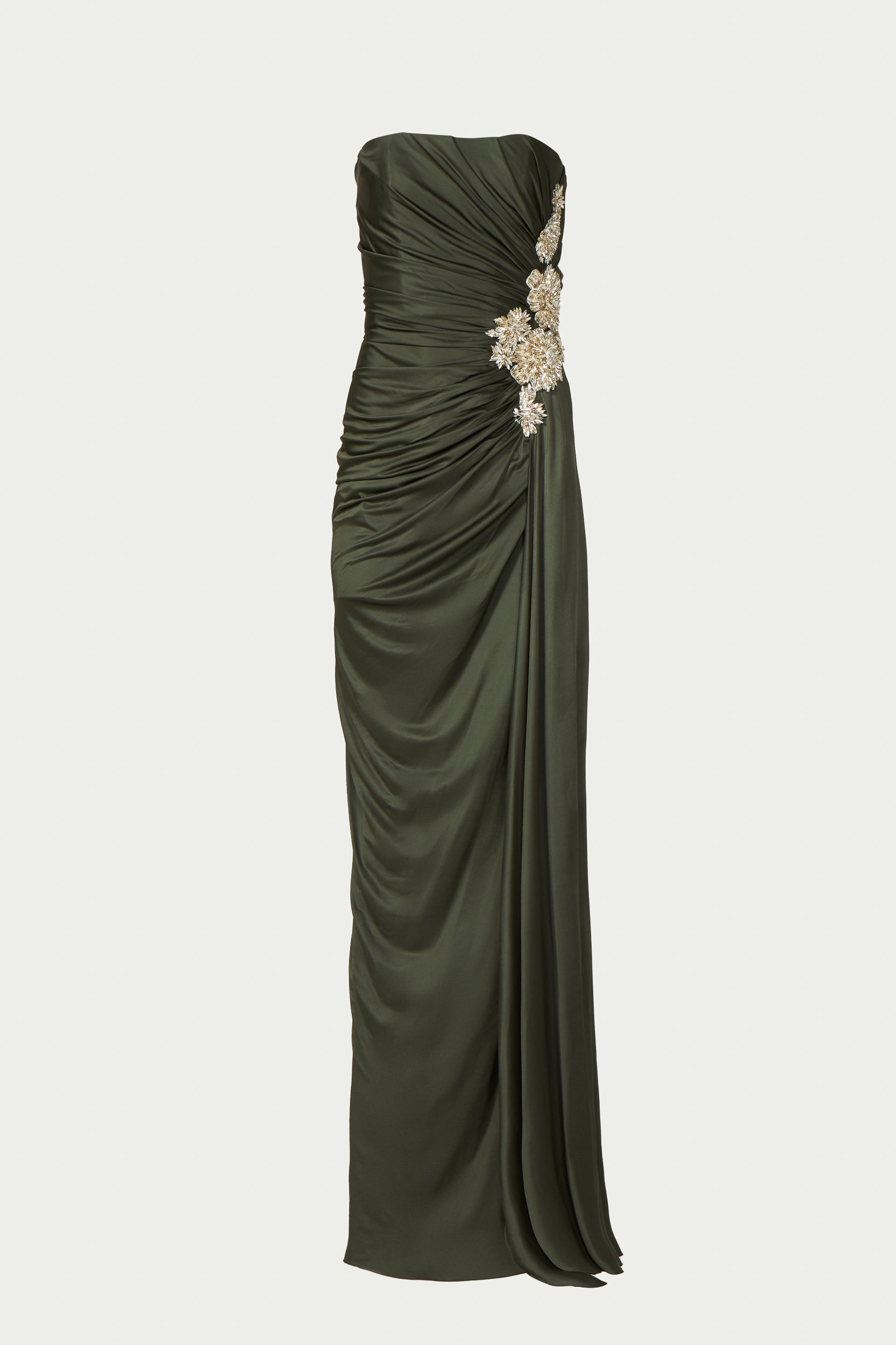 Elettra Jersey Crystal Gown