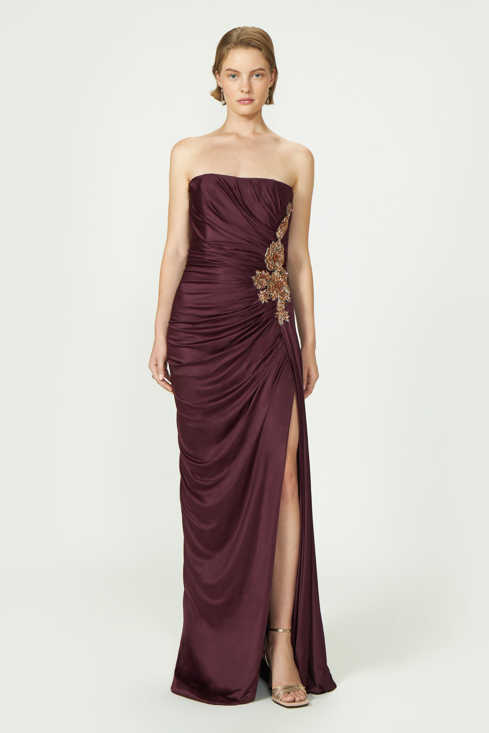 Elettra Jersey Crystal Gown