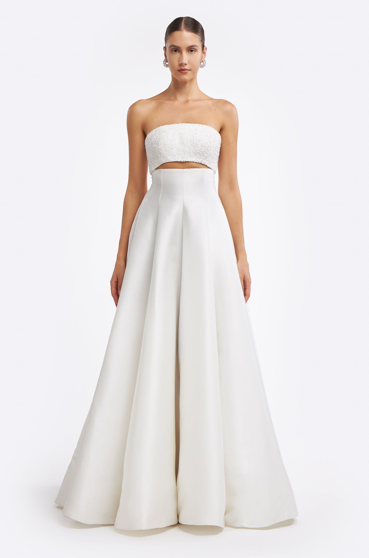 Cornilia Strapless Mikado Gown