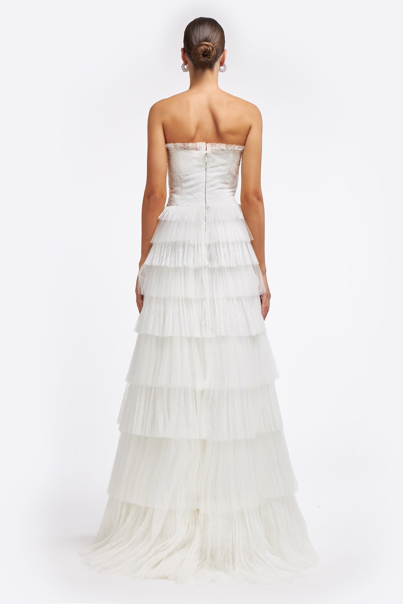 Ismene Plissé French Tulle Gown